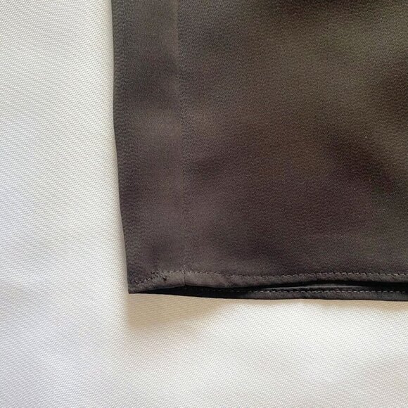 ALLSAINTS AURES SURPLICE LACE UP SLEEVELESS SATIN DRESS IN BROWN - 4 - Picture 11 of 12